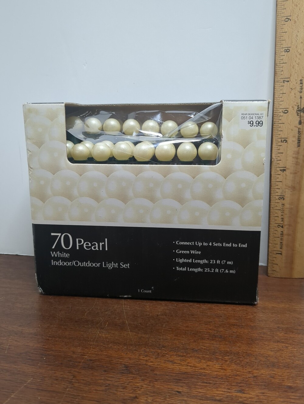 70 Pearl White Indoor/Outdoor Light Set by